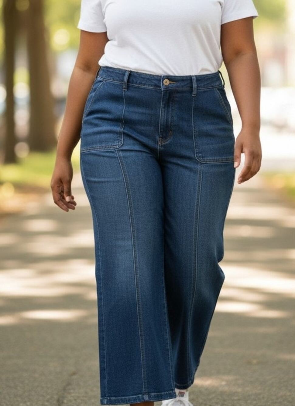 Hydraulic Women's Murray Jeans High Rise Wide Leg Size 14 Blue Denim